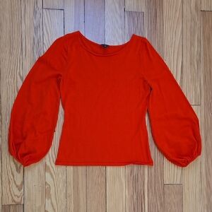 Ann Taylor Factory Vibrant Red Blouse